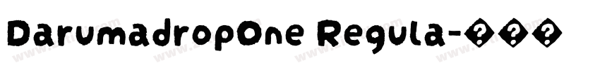 DarumadropOne Regula字体转换